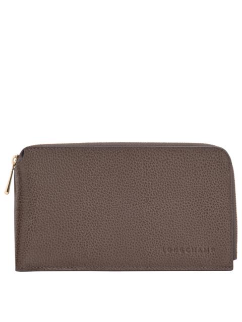 Le Foulonné Pouch Taupe - Leather