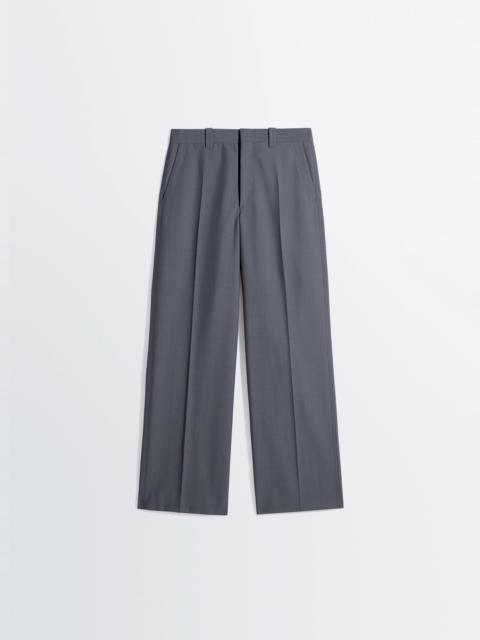 STRAIGHT TAILORED PANTS IN TROPICAL POLYWOOL