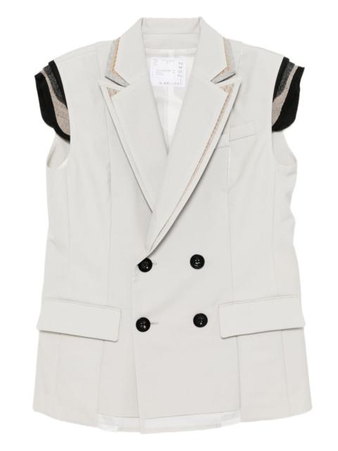 double-breasted gilet