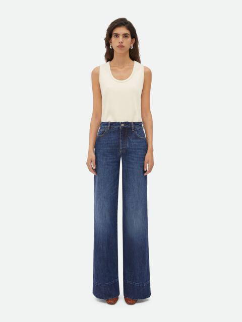 Medium Washed Wide Denim