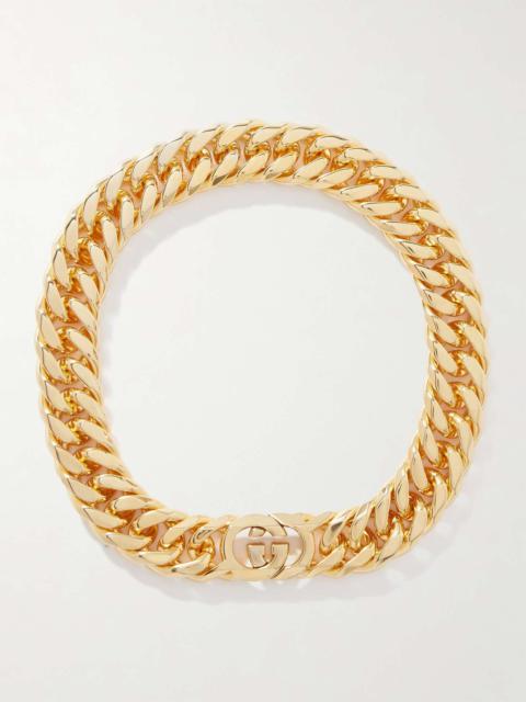Interlocking GG gold-tone necklace Gold