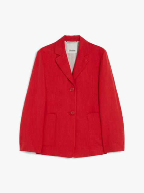 OLIVIA Single-breasted linen jacket