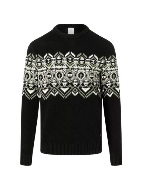 Luci contrast-pattern sweater