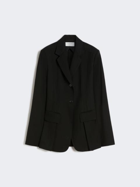 Slim-fit double-dart blazer - black