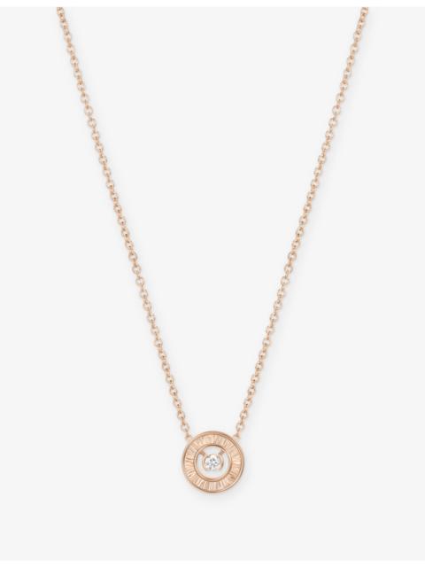Possession 18ct Rose-Gold And 0.05ct Brilliant-Cut Diamond Pendant Necklace