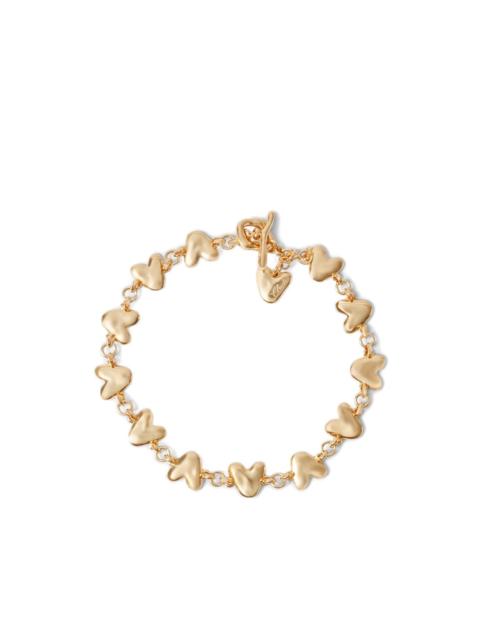 Hammered Heart chain necklace