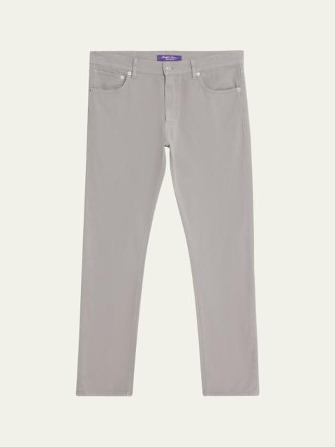 Men's Wool Slim Five-Pocket Pants