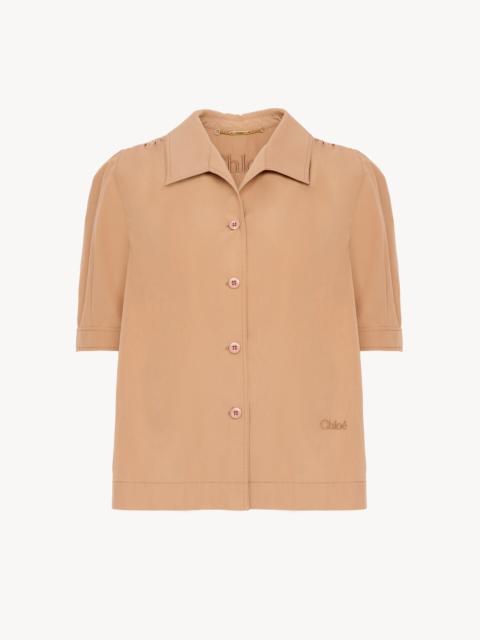 SHORT-SLEEVE SHIRT IN COTTON POPLIN