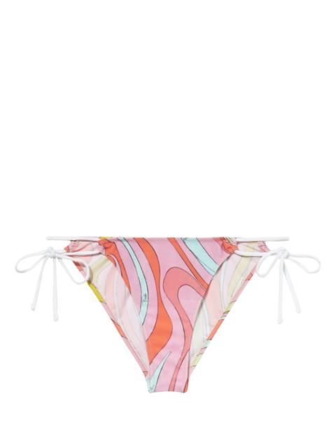 Marmo-print bikini bottoms