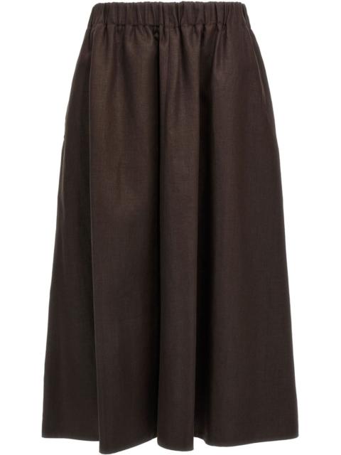 linen maxi skirt