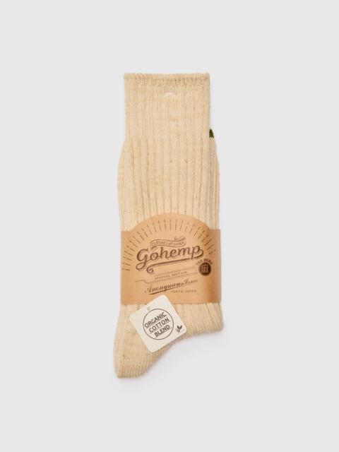 "Go Hemp" Crew Sock in Oatmeal