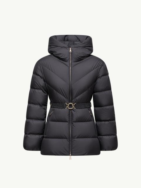 Brosse Diagonal-Quilted Hooded Short Down Jacket