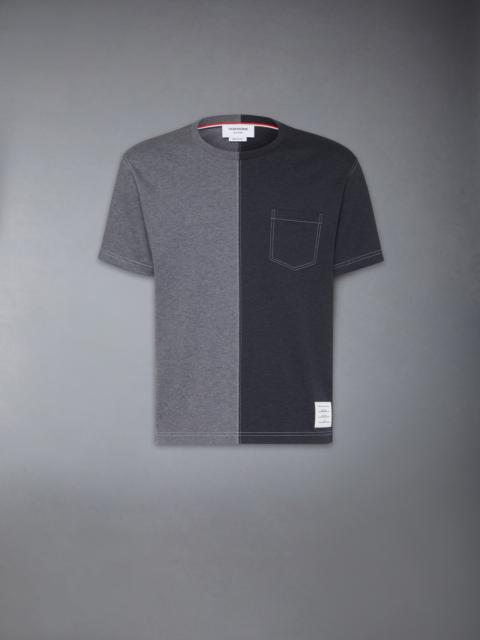 two-tone cotton T-shirt