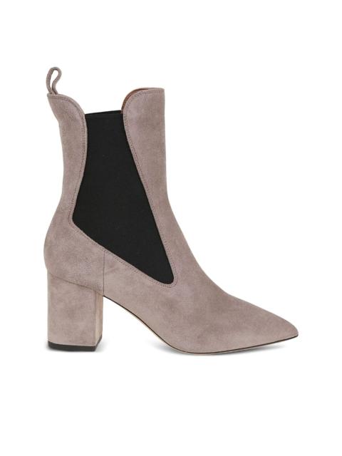 70mm pointed-toe block-heel chelsea boots