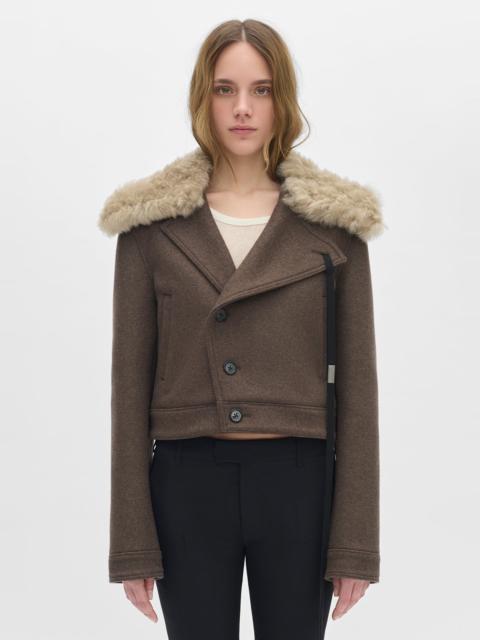 Wiebke Wool and Shearling Perfecto