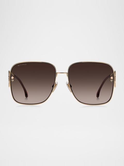 Square Metal Sunglasses