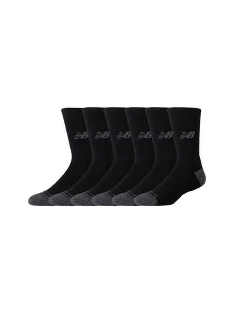 Unisex Active Crew Socks 6 Pack