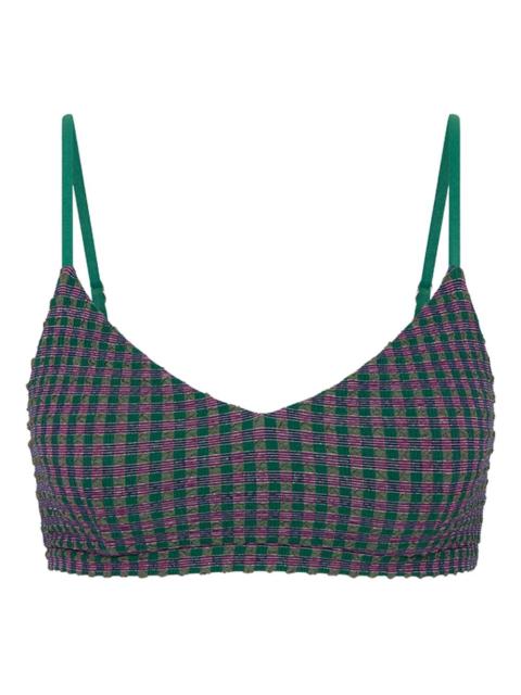 Aliki Ballet check-pattern bra