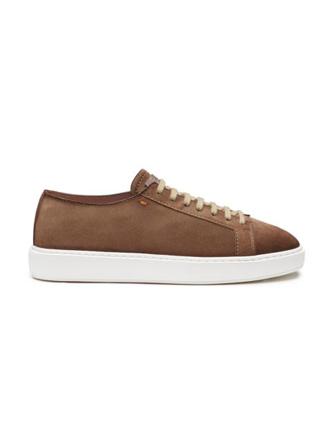 Men's brown suede sneaker