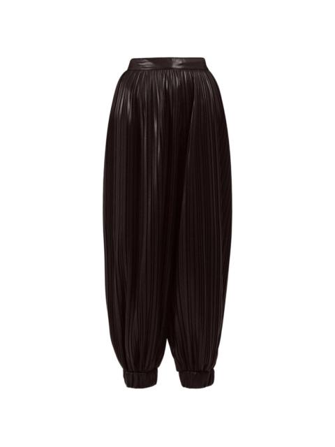 pleated balloon trousers