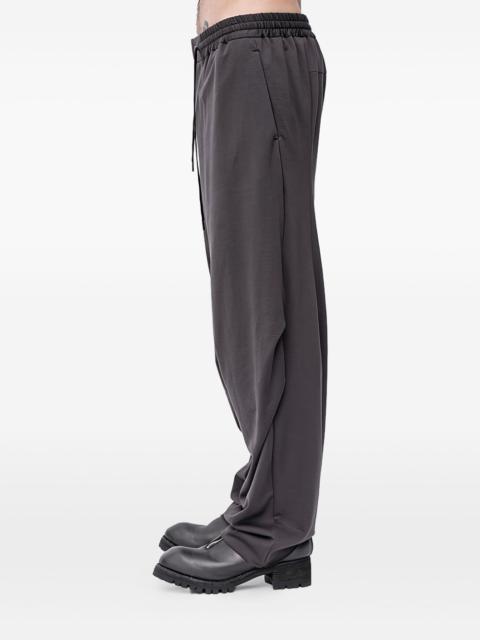 drawstring wide-leg trousers