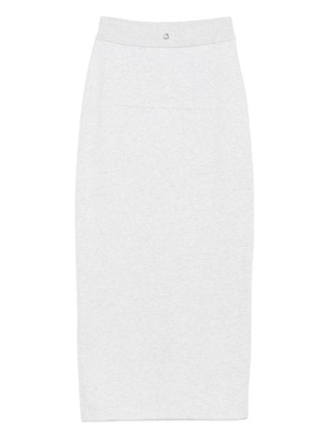 panelled jersey maxi skirt