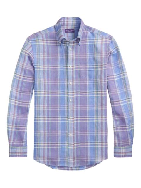 plaid-pattern shirt