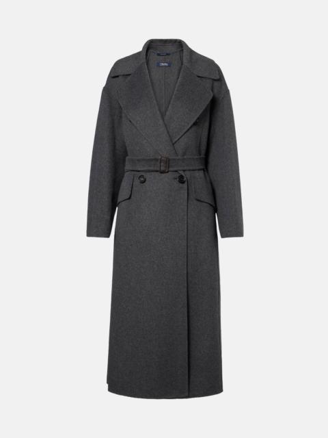 Belted virgin wool coat