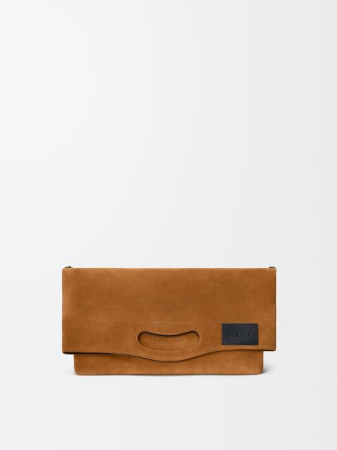 Bob folded tote in suede
