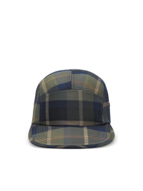 checked cap