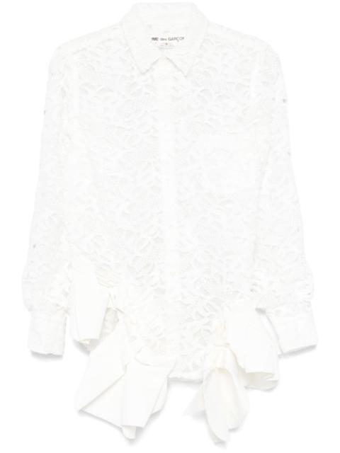 guipure-lace shirt