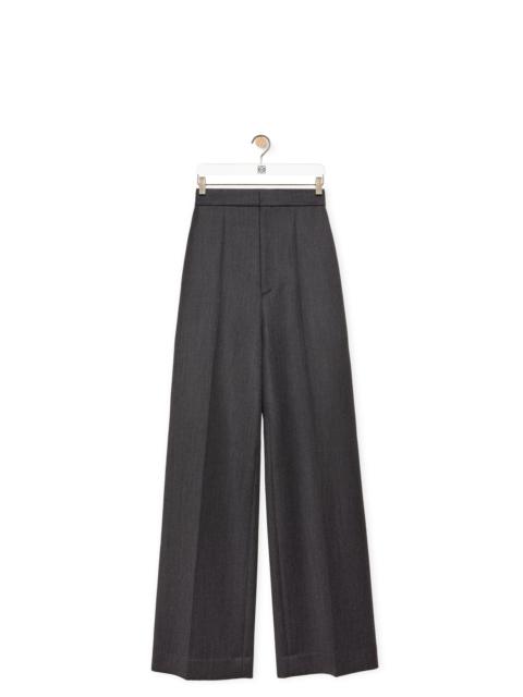 High waisted trousers in wool