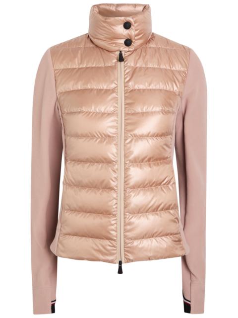 Moncler Quilted zip up Fleece Jacket