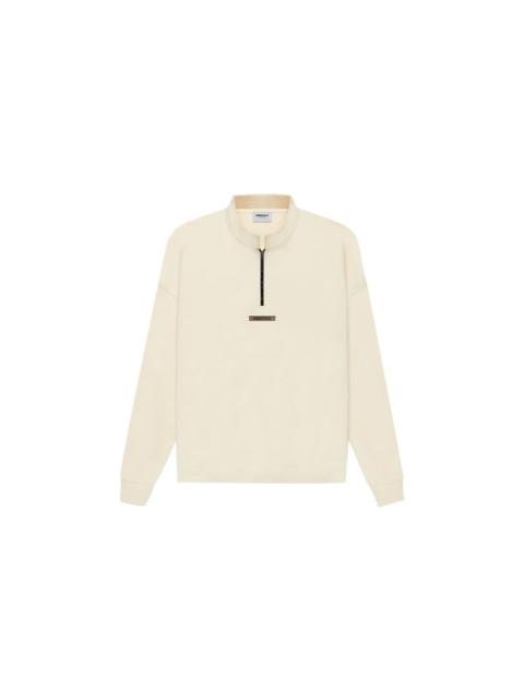 Fear of God Essentials SS21 Mockneck Half Zip Buttercream FOG-SS21-576