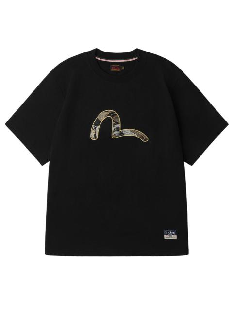 Brocade Seagull Appliqué Regular Fit Short Sleeves T-shirt