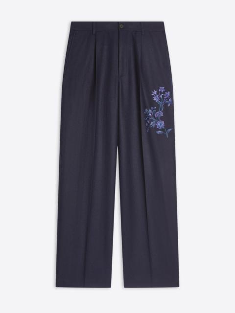 EMBROIDERED WOOL PANTS