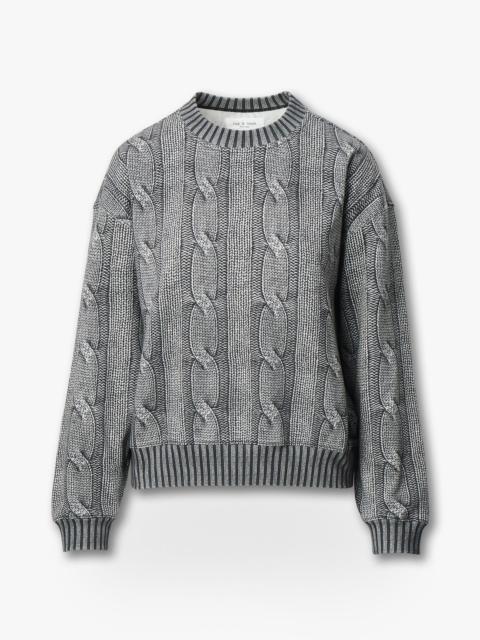 Miramar Cable-Effect Sweatshirt
Cotton Fleece