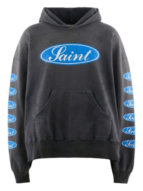 logo-print hoodie