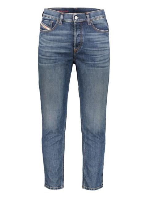 whiskered-effect jeans