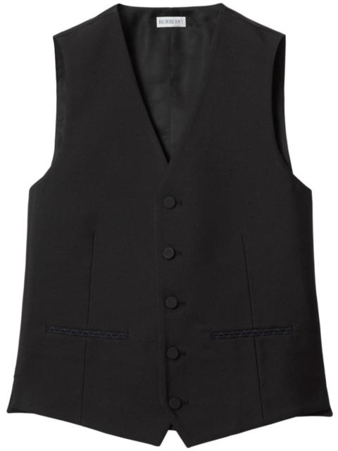 wool-silk blend waistcoat