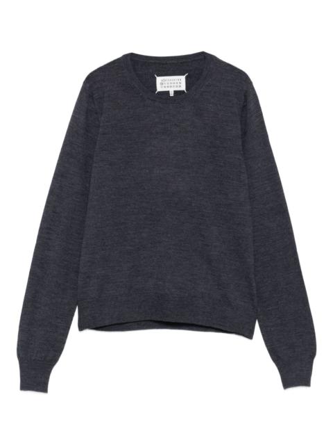 round-neck wool sweater