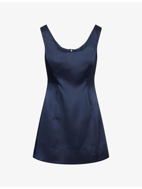 Franceska Scoop-Neck Woven Mini Dress