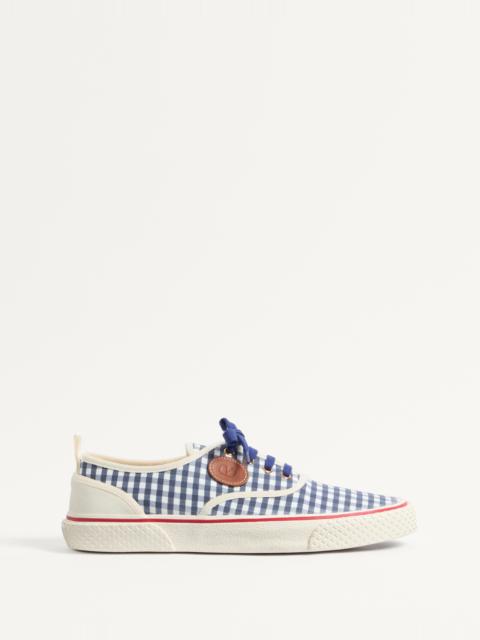 NOJOKE SNEAKER IN CANVAS FABRIC WITH VICHY PRINT