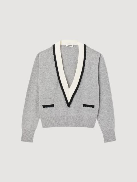 Sand V-Neck Sweater