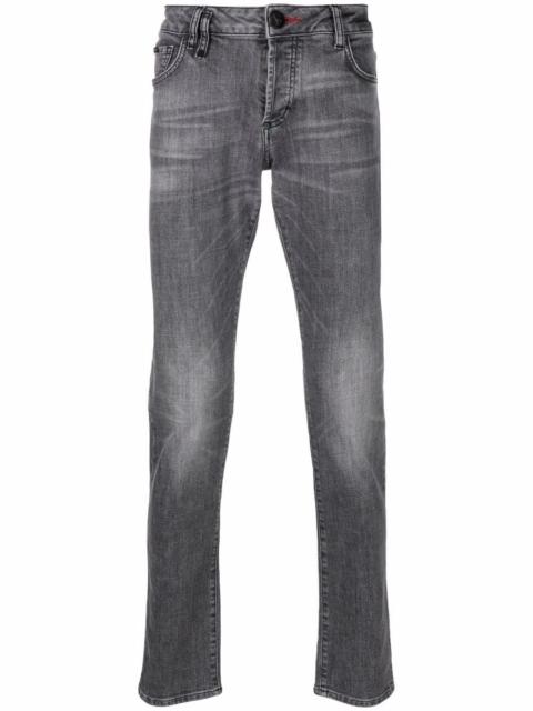 low-rise slim-fit jeans