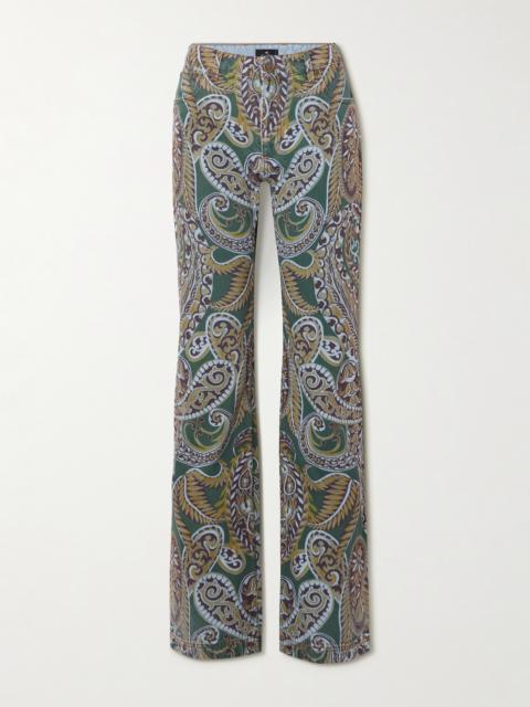Paisley-print Flared Jeans