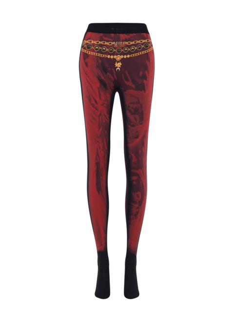 WET NUISETTE PRINTED JERSEY LEGGINGS