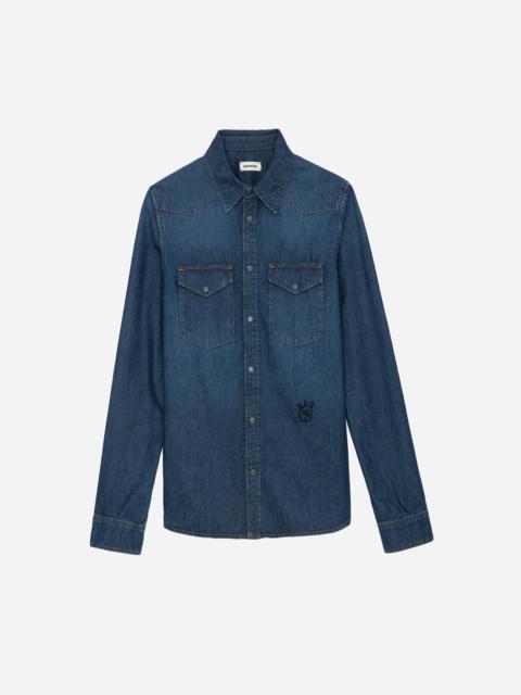 Stan Skull Denim Shirt
