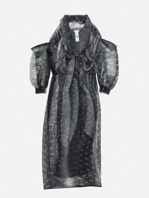 Layered dress with bow - Grey