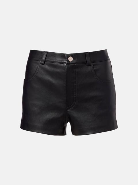 Roxie leather shorts